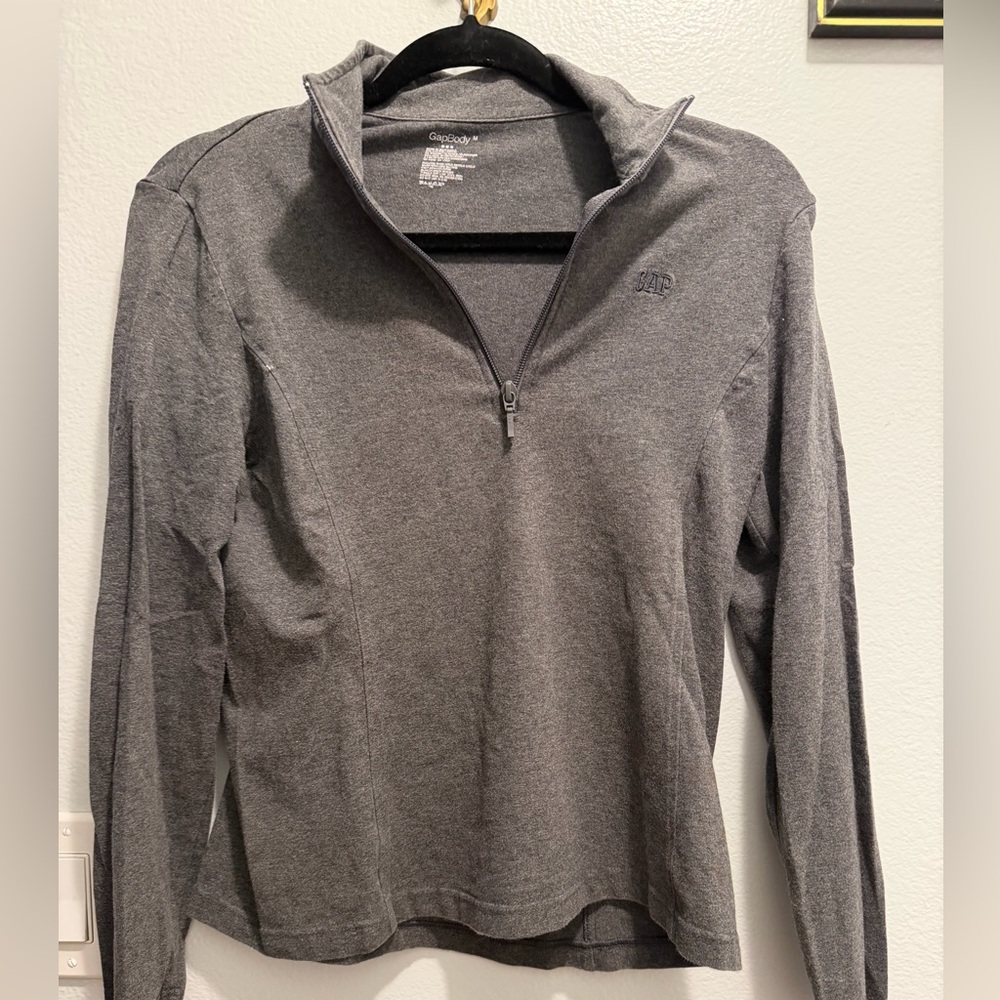 Gray Quarter-Zip Women's Sweater